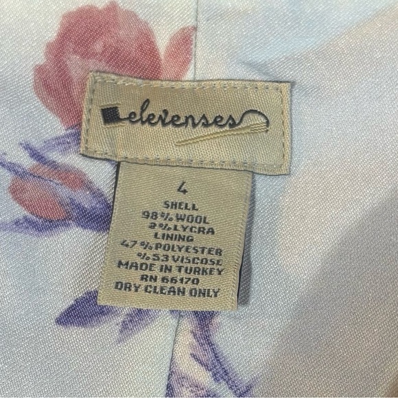 Elevenses by Anthropologie High Low Pink Wool Skirt Size 4 EUC - Picture 6 of 6